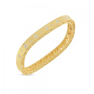 ROBERTO COIN 18K YELLOW GOLD PRINCESS INSIDE DIAMONDS BGL 46X56 0.48CTS.