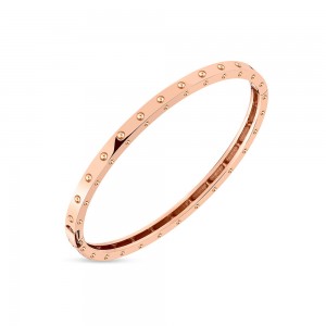 ROBERTO COIN 18K ROSE GOLD BANGLE SYMPHONY COLLECTION.