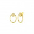 Roberto Coin  18K Yellow Gold Diamond Opera Earrings