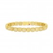Roberto Coin 18 Karat Yellow Gold Opera Diamond Flexible Bracelet
