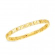 Roberto Coin 18K Veneto Woven Single Row Bracelet  W. Diamond Accent