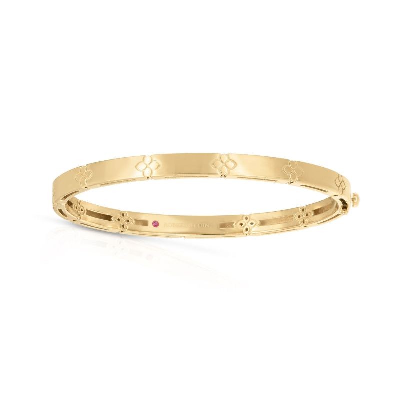 Roberto Coin 18k Yellow Gold Love In Verona narrow Bangle 48x58.
