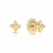 Roberto Coin Yellow Gold Love in Verona Stud Earrings.
