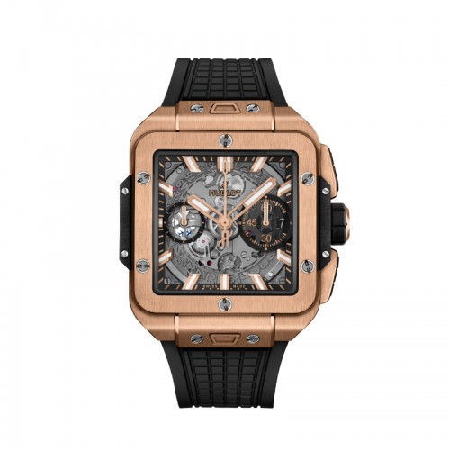 42MM SQUARE BANG UNICO KING GOLD FLYBACK CHRONOGRAPH