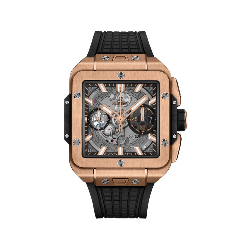 42MM SQUARE BANG UNICO KING GOLD FLYBACK CHRONOGRAPH