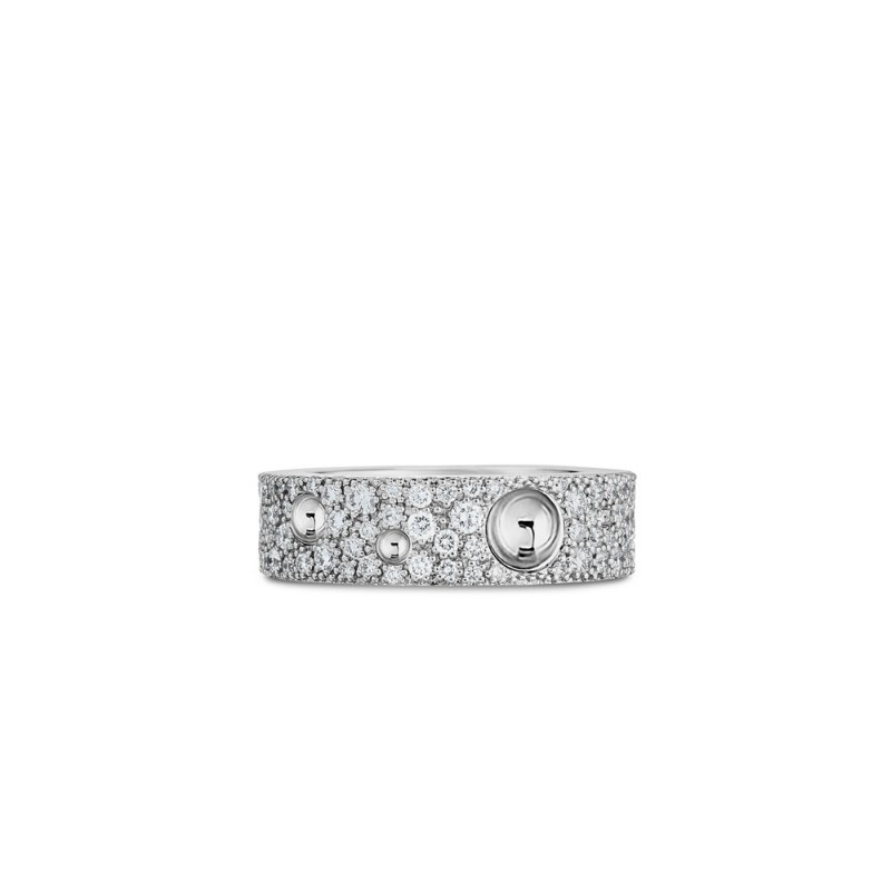 Roberto Coin 18K Gold & Pave Dia Pois Moi Luna Ring
