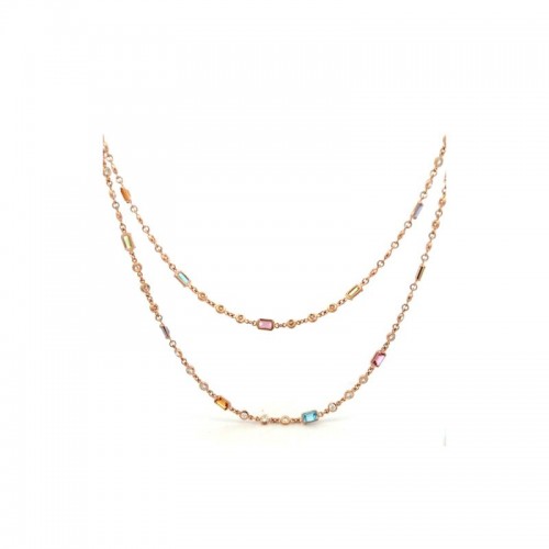 ROBERTO COIN 18K ROSE GOLD DIAMOND B.TOPAZ,PERIDOT.TANZA,CITRIN,TOURMALIN. BTOP-1.65, CITR-1.28,DIA-4.10,PER-1.49,PTOUR-1.24,TAZ-1.47