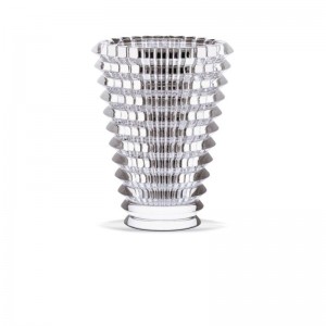 CLEAR CRYSTAL LARGE EYE VASE.