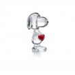 BACCARAT GLASS SNOOPY HEART FIGURE.