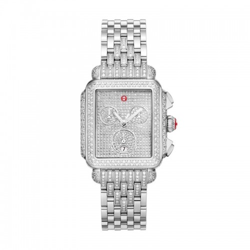Limited Edition Deco Diamond Pavé Jubilee Stainless Watch