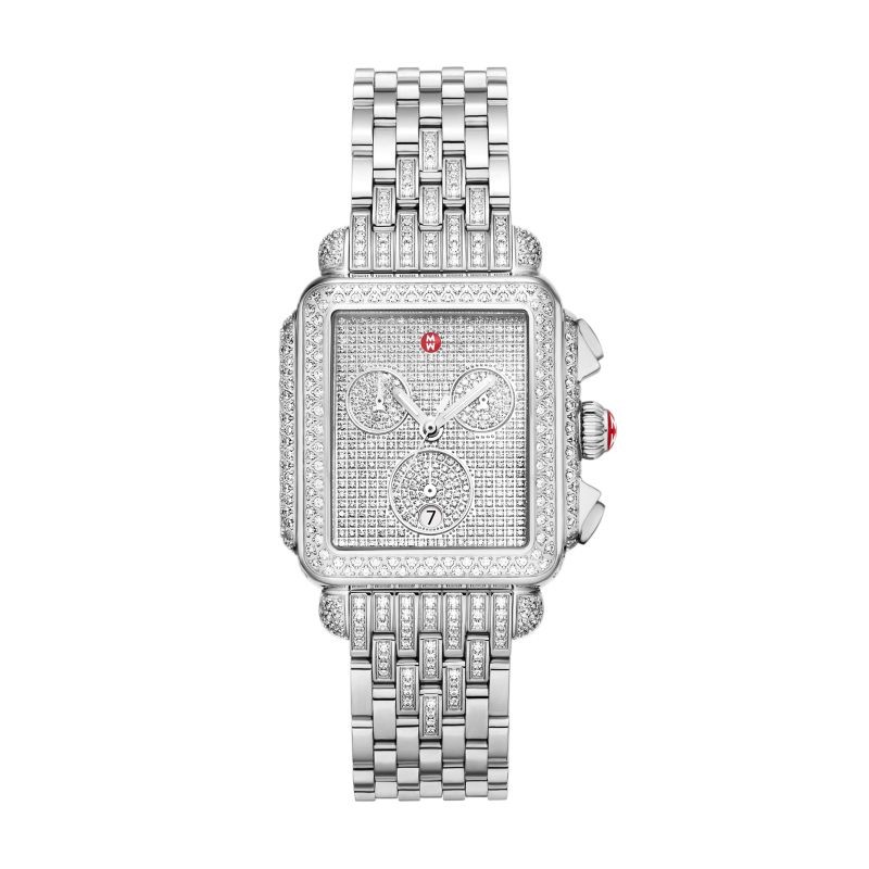 Limited Edition Deco Diamond Pav&eacute Jubilee Stainless Watch