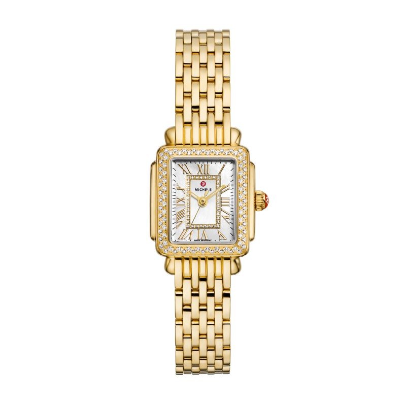 Deco Madison Mini Diamond 18K Gold-Plated Watch