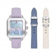 Michele Deco Sport in Stainless Steel with MOP Dial and 3 Strap Set
