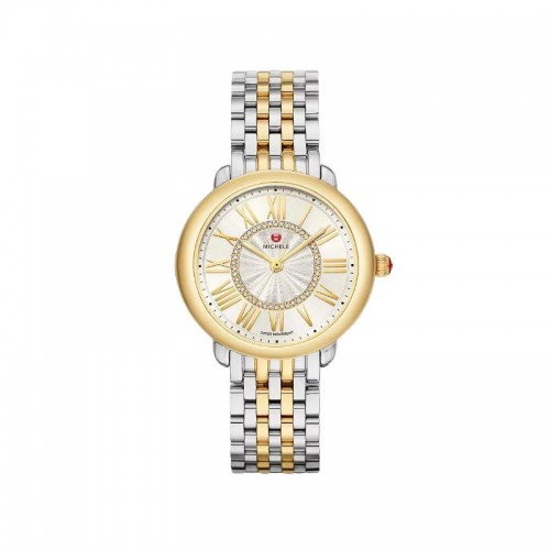 Serein Mid Two-Tone 18K Gold Diamond Dial Watch