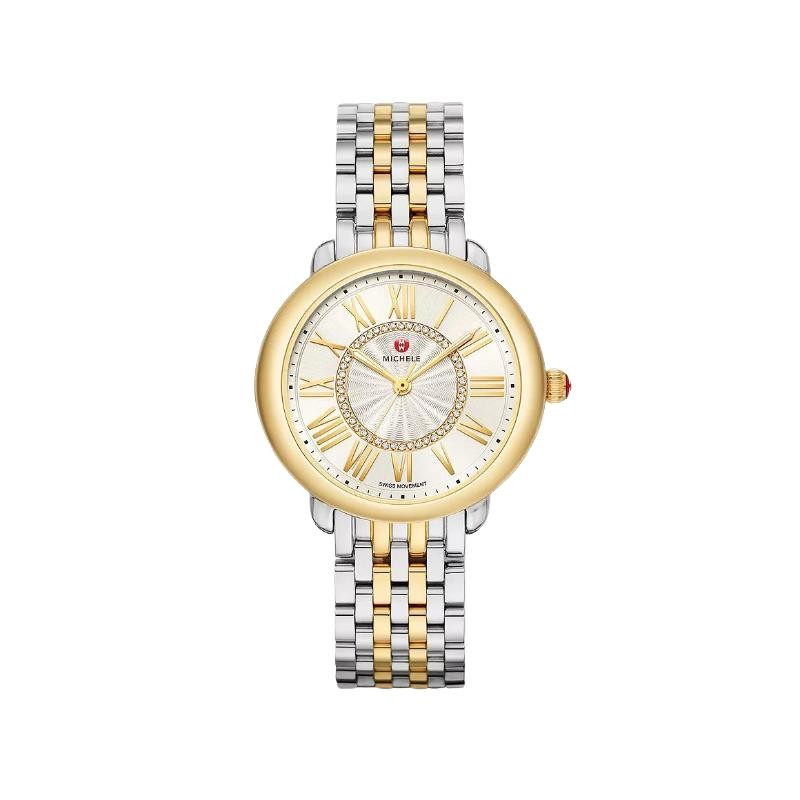 Serein Mid Two-Tone 18K Gold Diamond Dial Watch
