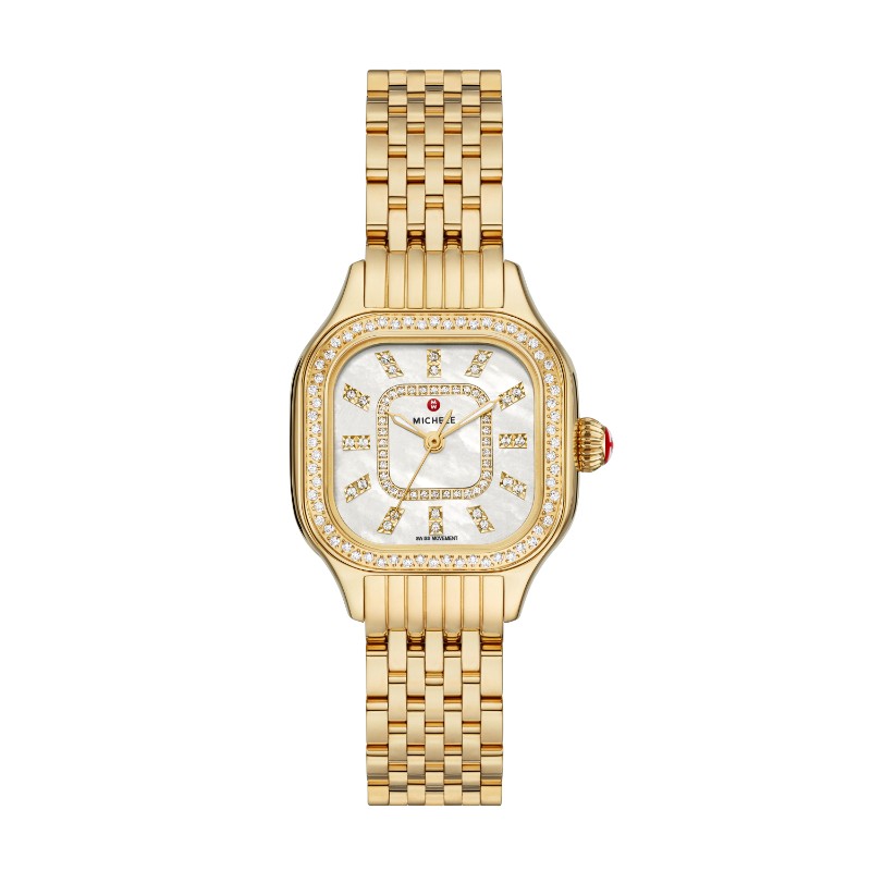 Meggie Gold Diamond Stainless Steel Watch