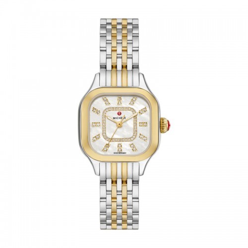 Meggie Two-Tone 18K Gold-Plated Diamond Dial Watch