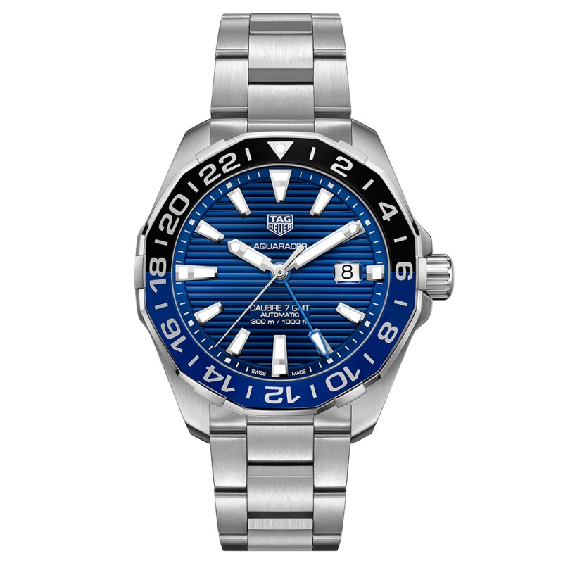 Aquaracer 300M Aluminum Bezel Calibre 7 Automatic GMT Watch