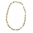 Laurenti 14k gold paperclip chain