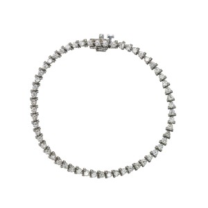 Four Prong Lab Grown Diamond Tennis Bracelet