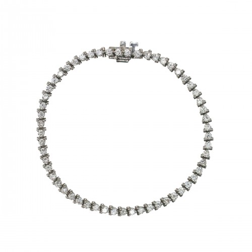 Four Prong Lab Grown Diamond Tennis Bracelet