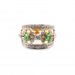 Laurenti Marquise Diamond and Emerald Ring
